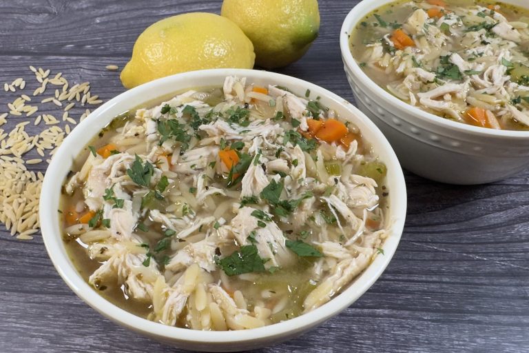 Lemon Chicken Orzo Soup